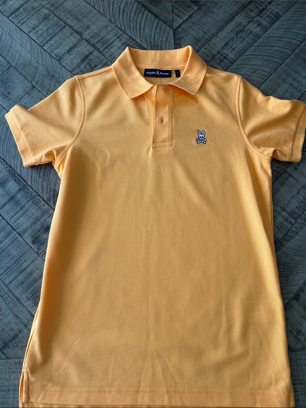 Psycho Bunny men’s Yellow Polo with Embroidered Logo